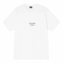 Stรผssy STUSSY WORLD TEE T-Shirts & Long Sleeves