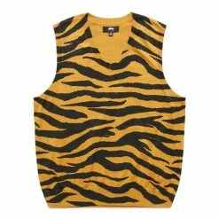 Stüssy Knitwear TIGER PRINTED SWEATER VEST