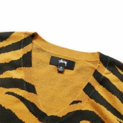 Stüssy Knitwear TIGER PRINTED SWEATER VEST