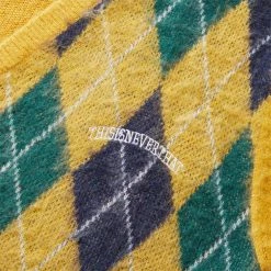 Thisisneverthat Knitwear ARGYLE CARDIGAN