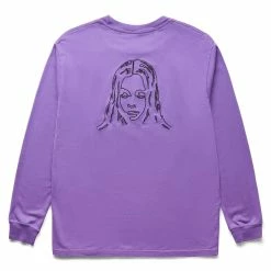 X-Girl EMBROIDERED FACE L/S TEE Women's