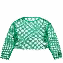 X-Girl MESH CROPPED TOP