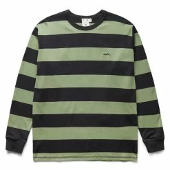 X-Girl STRIPED L/S BIG TEE Women's