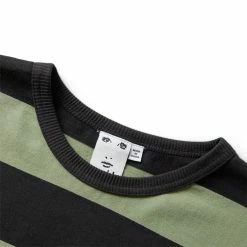 X-Girl STRIPED L/S BIG TEE Women's