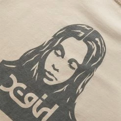 X-Girl WASHED FACE LOGO L/S TEE