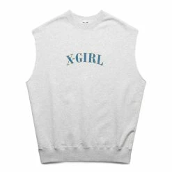 X-Girl CUT OFF SWEAT TANK TOP Hoodies & Sweatshirts