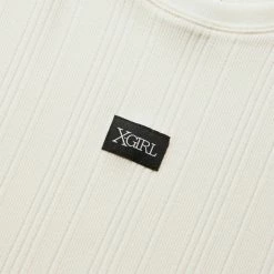 X-Girl DEFORMED RIB TANK TOP